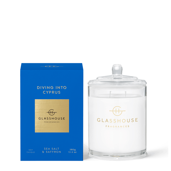 Glasshouse Fragrance candle 380g Glasshouse Candle Diving into Cyprus 380g