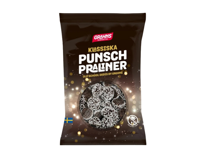 Grahns Punschpraliner 120g (4.23 oz) – Authentic Swedish Chocolate Pralines with Punsch Flavor