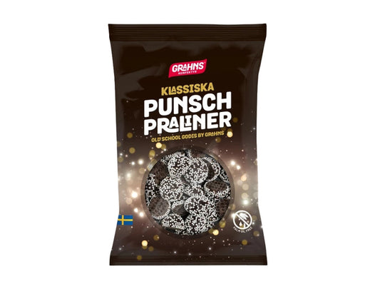 Grahns Punschpraliner 120g (4.23 oz) – Authentic Swedish Chocolate Pralines with Punsch Flavor