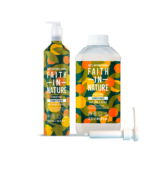 Faith In Nature Grapefruit & Orange Aluminium Conditioner Refill Set