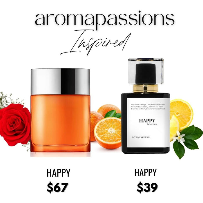 HAPPY | Inspired by CLINIQUE HAPPY | Happy Dupe Pheromone Perfume - aromapassions
