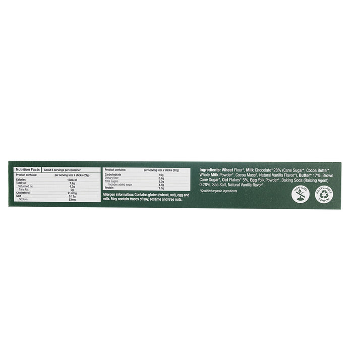 Healthy Options Organic Butter Sticks in Milk Chocolate 160g