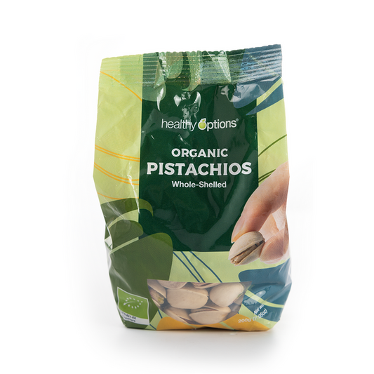 Healthy Options Organic Whole-Shelled Pistachios 200g