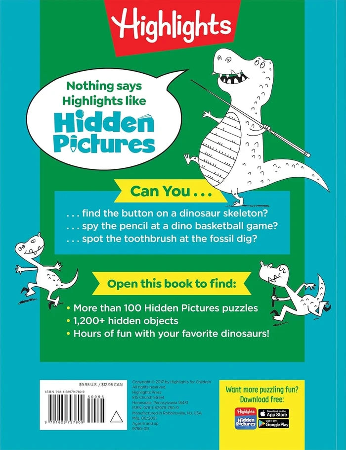 Hidden Pictures Dinosaur Puzzles