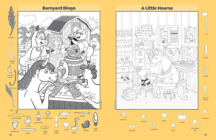 Hidden Pictures Horse Puzzles