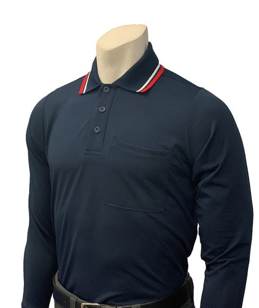 High Performance "Body Flex" Style Long Sleeve Umpire Shirt by Smitty