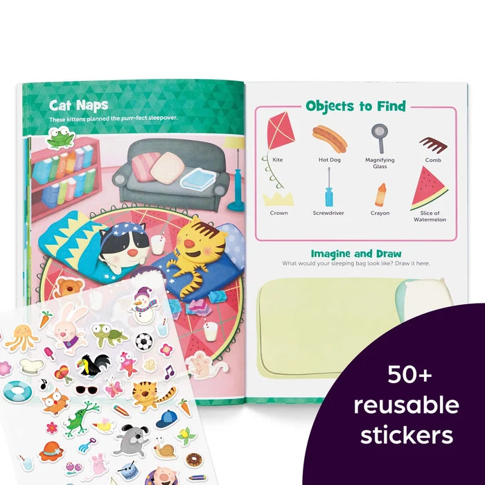 Highlights Baby Animal Hidden Pictures Puffy Sticker Playscenes