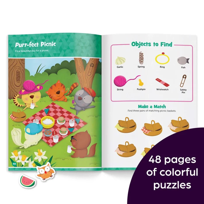 Highlights Baby Animal Hidden Pictures Puffy Sticker Playscenes