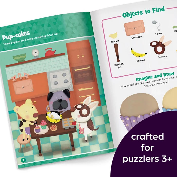 Highlights Baby Animal Hidden Pictures Puffy Sticker Playscenes