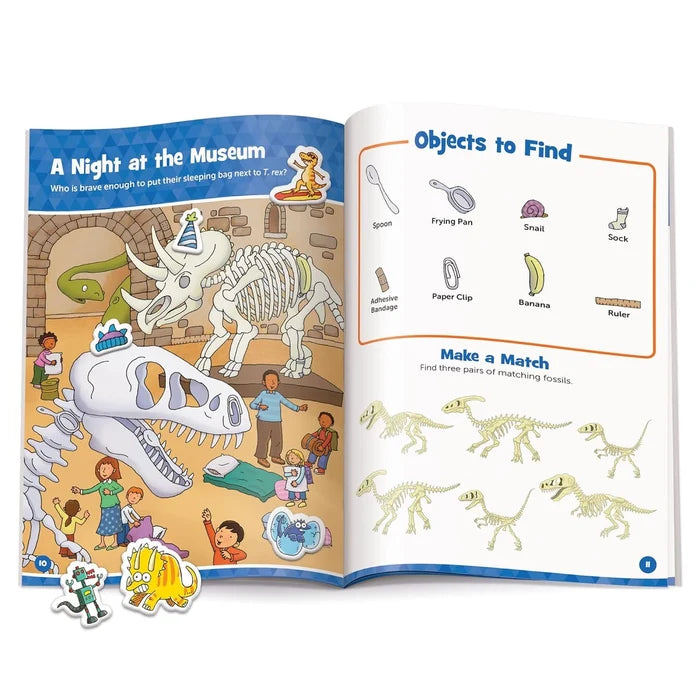 Highlights Dinosaur Hidden Pictures Puffy Sticker Playscenes