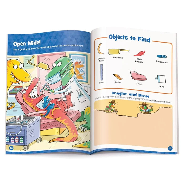 Highlights Dinosaur Hidden Pictures Puffy Sticker Playscenes