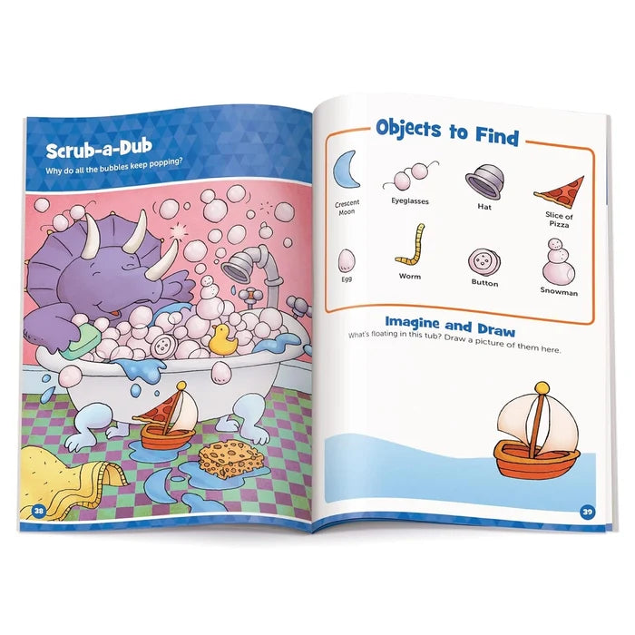 Highlights Dinosaur Hidden Pictures Puffy Sticker Playscenes