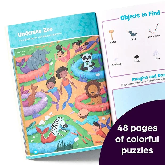 Highlights Mermaid Hidden Pictures Puffy Sticker Playscenes