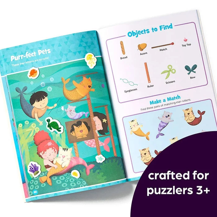 Highlights Mermaid Hidden Pictures Puffy Sticker Playscenes