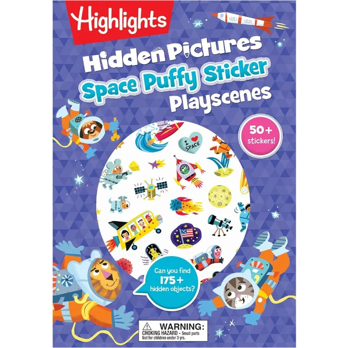 Highlights Space Hidden Pictures Puffy Sticker Playscenes