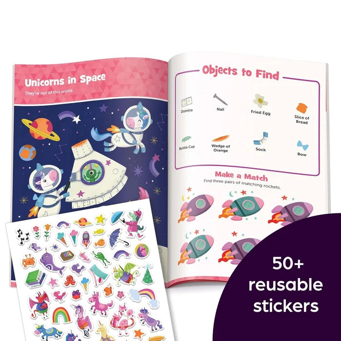 Highlights Unicorn Hidden Pictures Puffy Sticker Playscenes