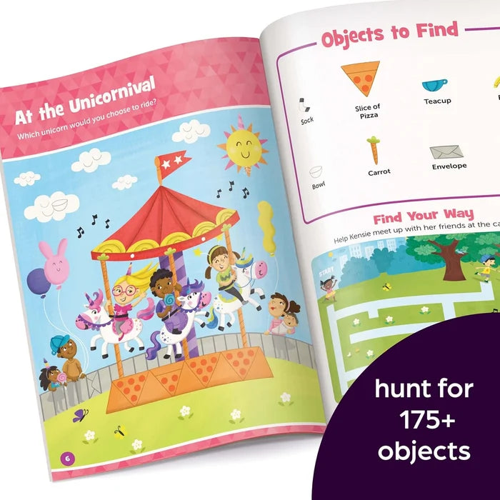 Highlights Unicorn Hidden Pictures Puffy Sticker Playscenes
