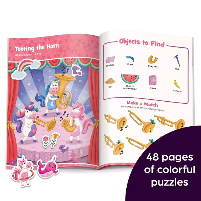Highlights Unicorn Hidden Pictures Puffy Sticker Playscenes