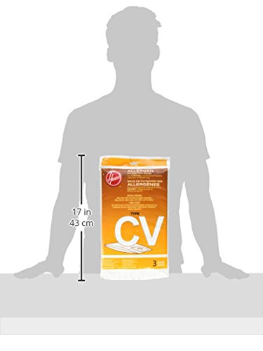 Hoover Vacuum Paper Bags, Type CV (Pack of 3) Part 440004362