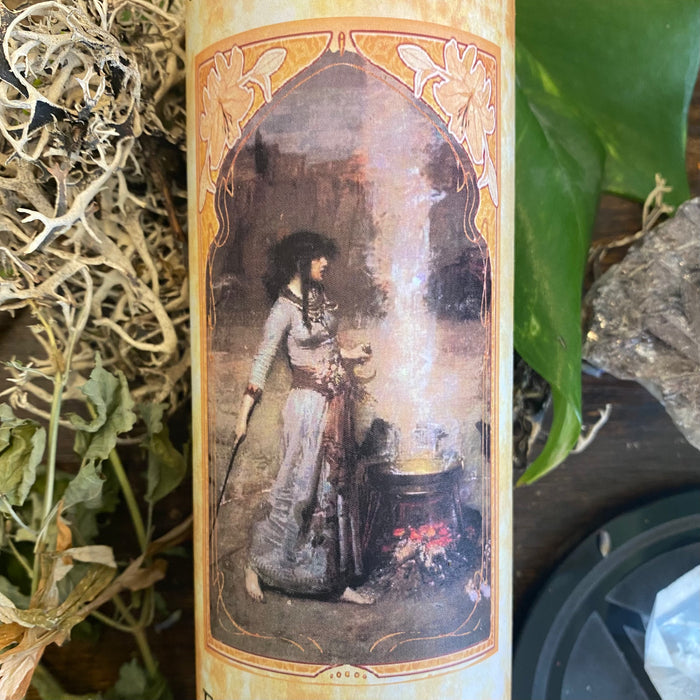 Esbat Full Moon Ritual Spell Candle