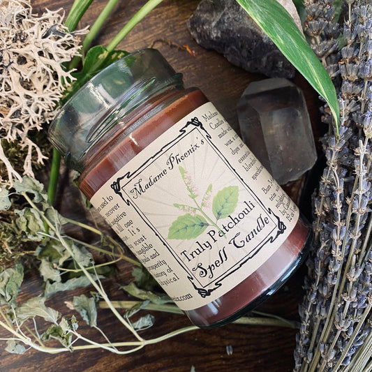 Patchouli Love & Prosperity All Natural Herbal Blessing Candle