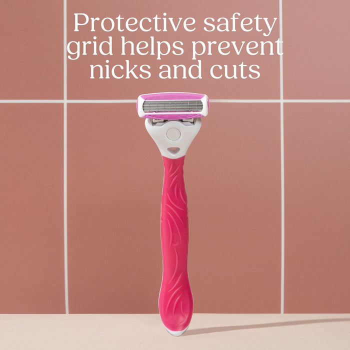 Intuition Quattro For Women Rose Gold Razor + 5 Blades Refills