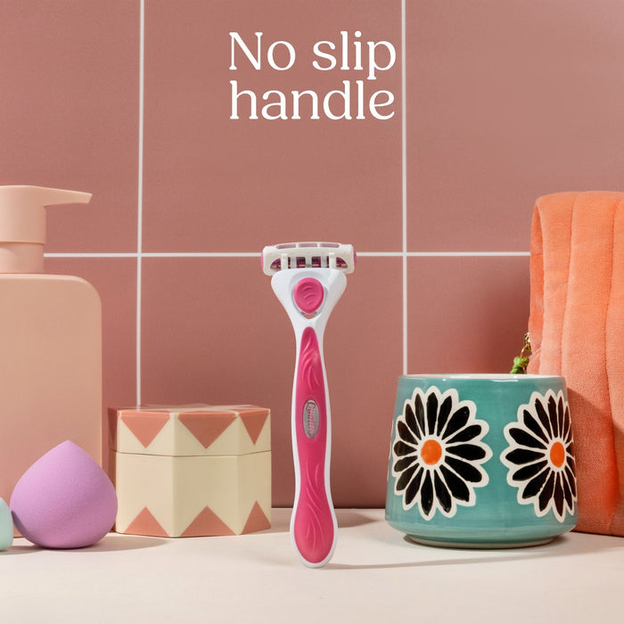 Intuition Quattro For Women Rose Gold Razor + 5 Blades Refills