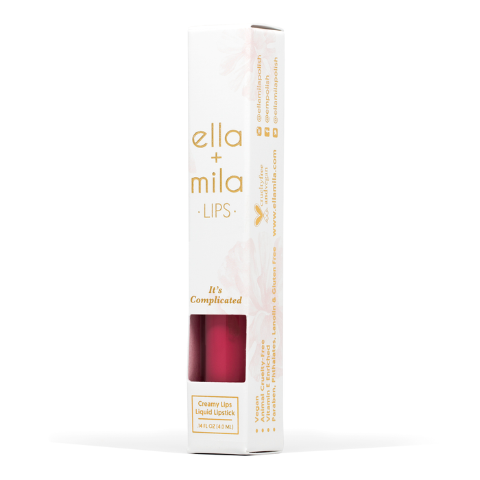 Creamy Lips It's Complicated liquid lipstick with its retail box