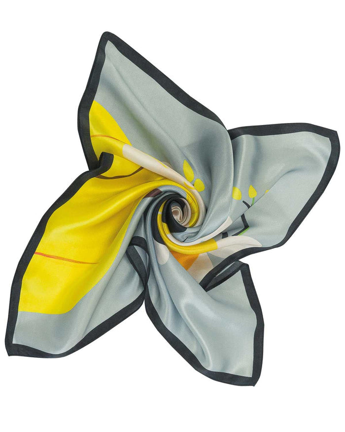 Joelle Abstract Patterned Ladies Silk Scarf - Country Collection