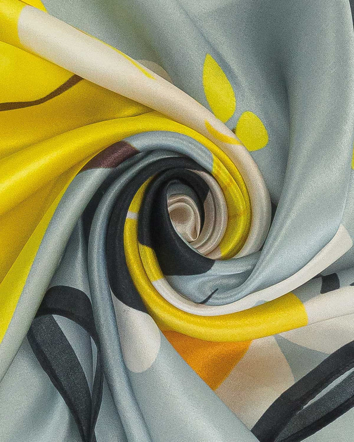 Joelle Abstract Patterned Ladies Silk Scarf - Image 2 - Country Collection