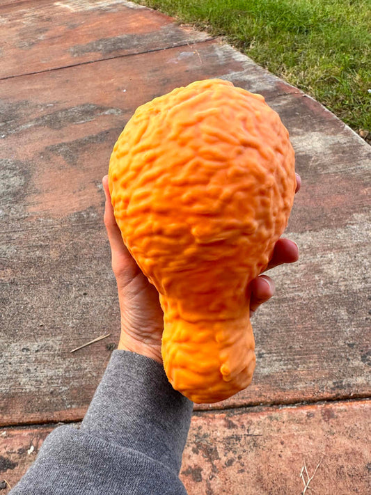 Jumbo Chicken Leg Dough Fill Squish Toy
