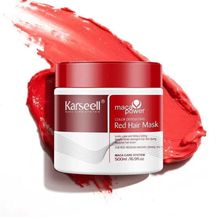 KARSEELL Color Depositing Red Hair Mask 500 gm - DOKAN