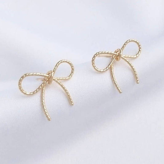 Lala Bow Studs 14K Plated - Olita Gifts & Goods