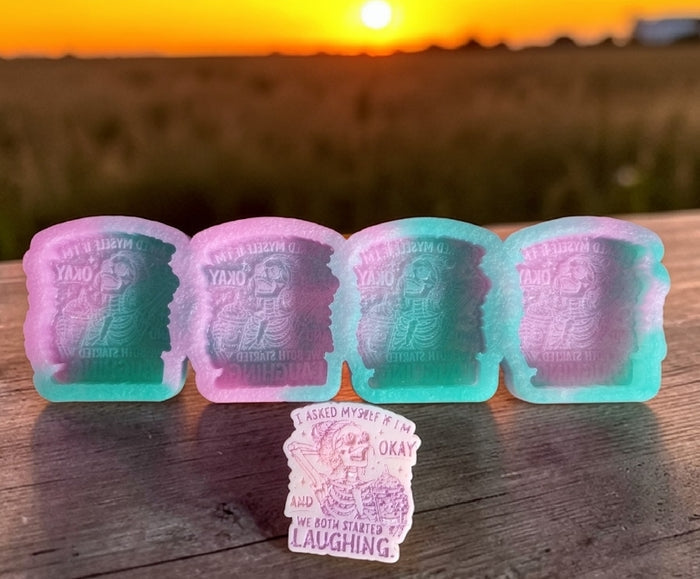 Laughing Skeleton Mold
