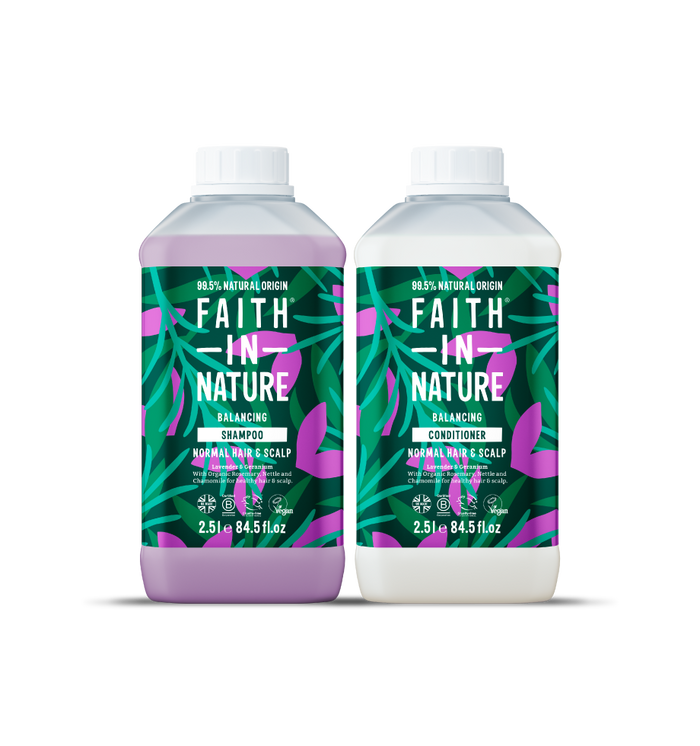 Lavender & Geranium shampoo & conditioner set - 2.5L