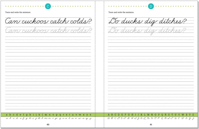 Learn To Write Cursive Book