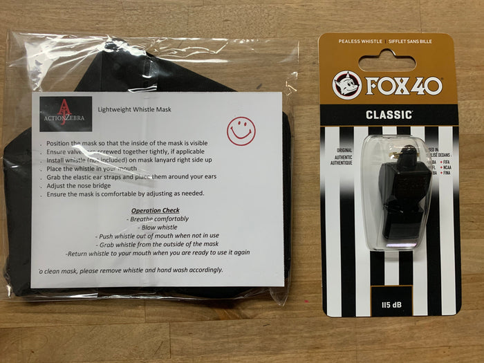 XL Mask + Fox40 Classic ($5.00)
