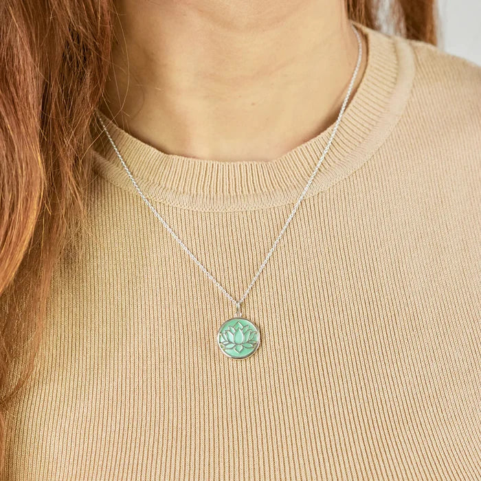 Lotus Silver Necklace