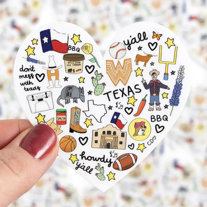 Love For Texas Sticker #323507