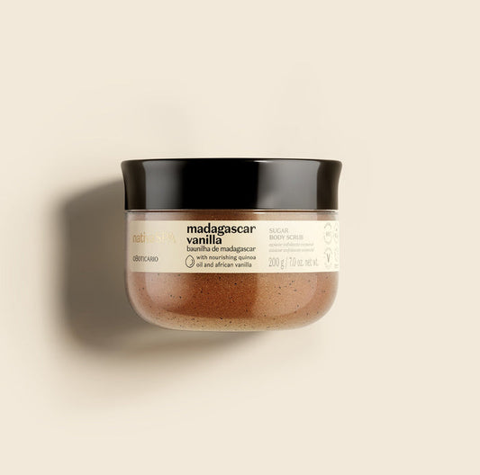 Madagascar Vanilla Soothing Body Scrub - O Boticário US - Macy's - Body Scrub