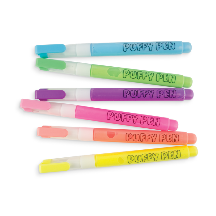 Magic Puffy Neon Pens - Set of 6