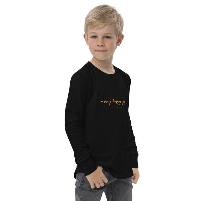 Merry Happy Joy Youth Long Sleeve Tee - Billyforce Shop