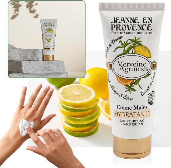 Moisturizing cream for dry hands and nails with citrus scent 75ml Jeanne En Provence