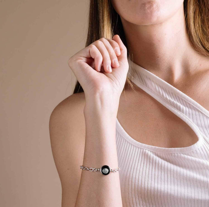 Moonglow Silver Link Bracelet CD