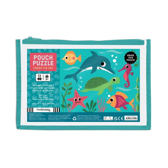 Mudpuppy Under The Sea 12-Piece Pouch Puzzle