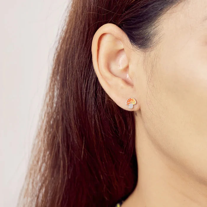 Mushroom Stud Earrings