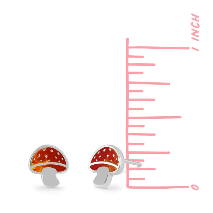 Mushroom Stud Earrings