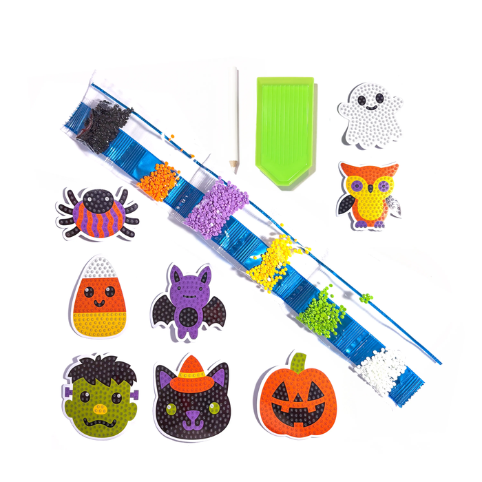 OOLY Mini Razzle Dazzle Spooky Fun DIY Gem Sticker Kit