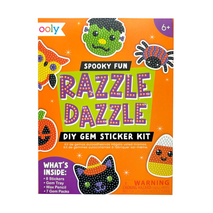 OOLY Mini Razzle Dazzle Spooky Fun DIY Gem Sticker Kit