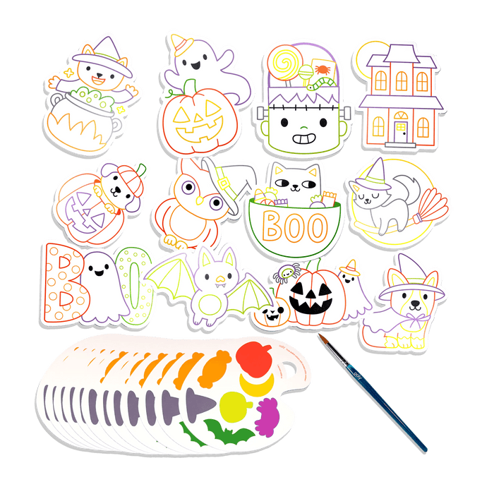 OOLY Playful Painters Trick or Treat Easy Watercolor Painting